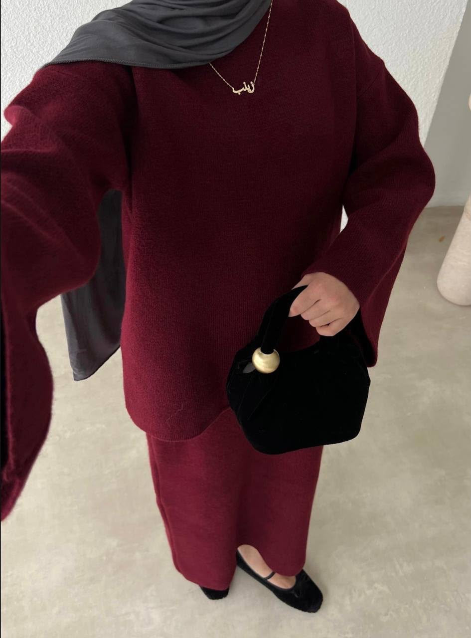Ensemble pull jupe longue
