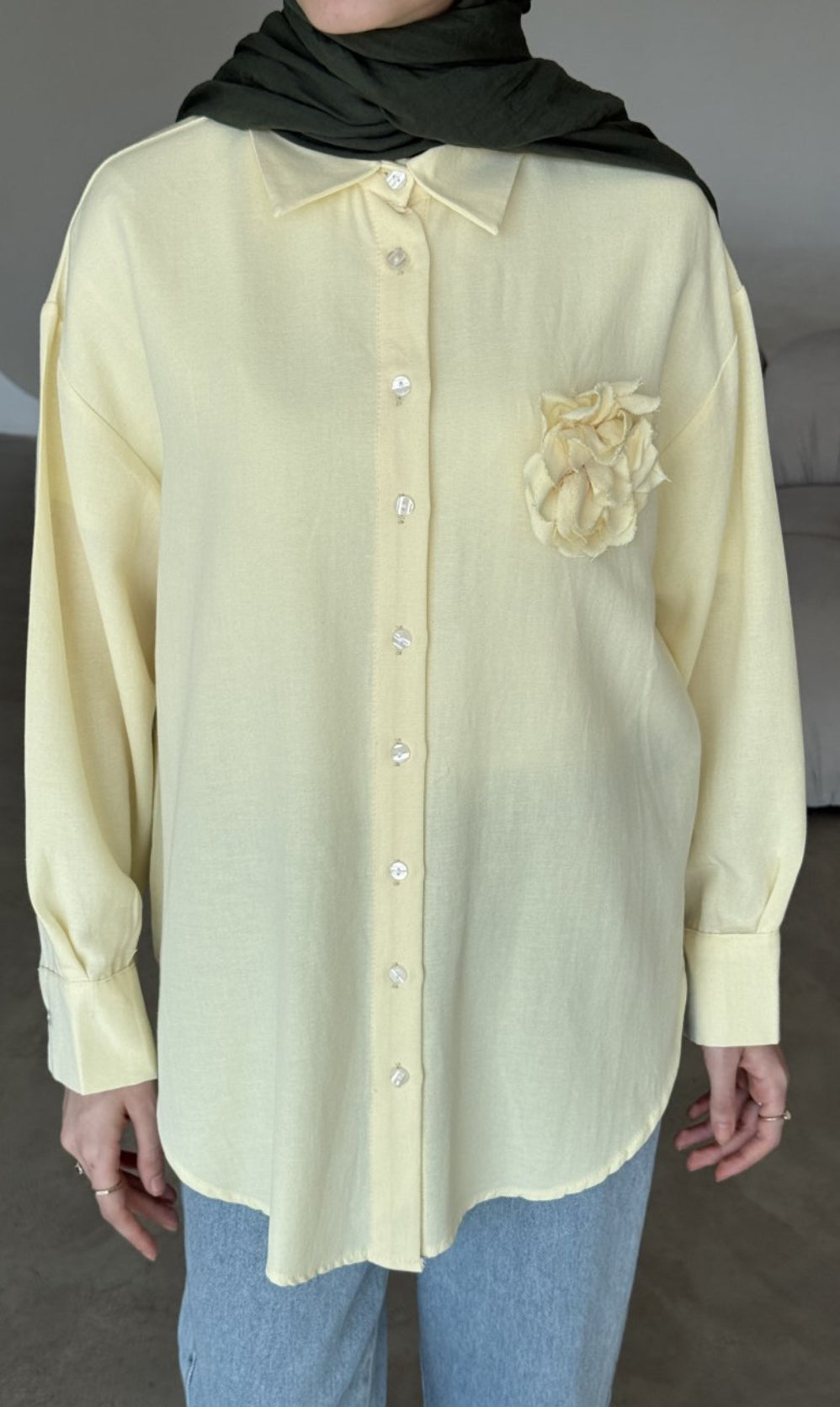 Chemise jaune