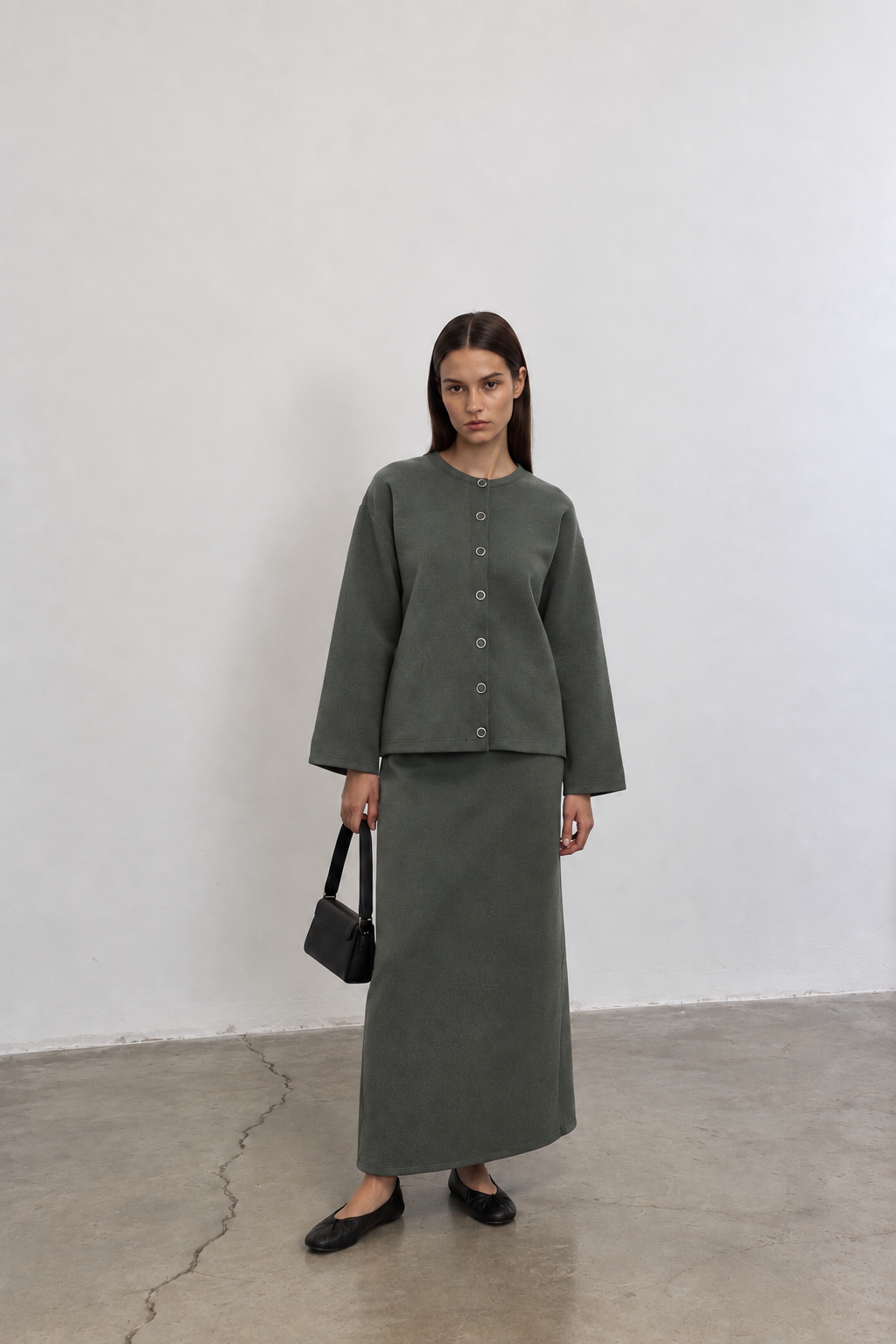 Ensemble maille vert