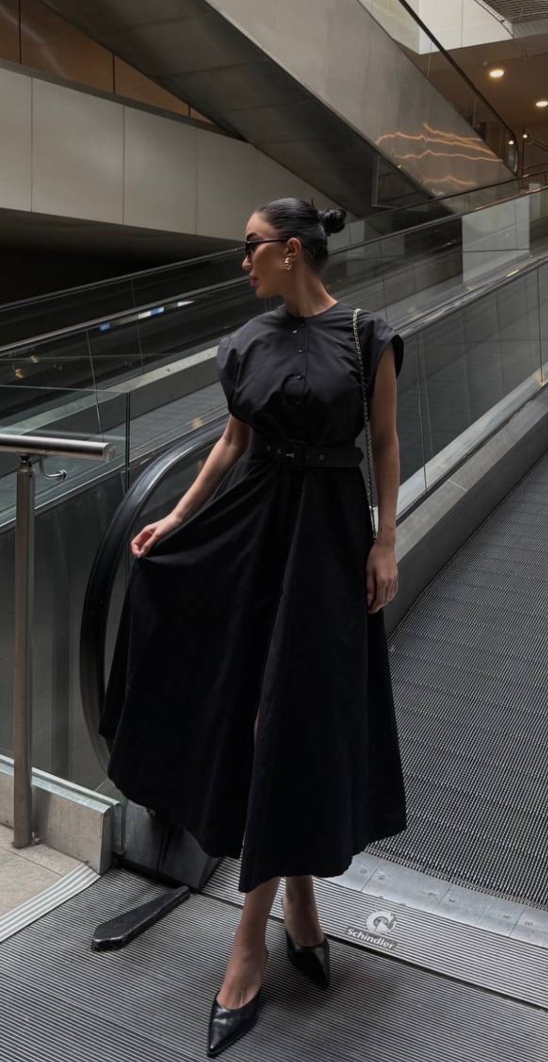 Robe longue noire