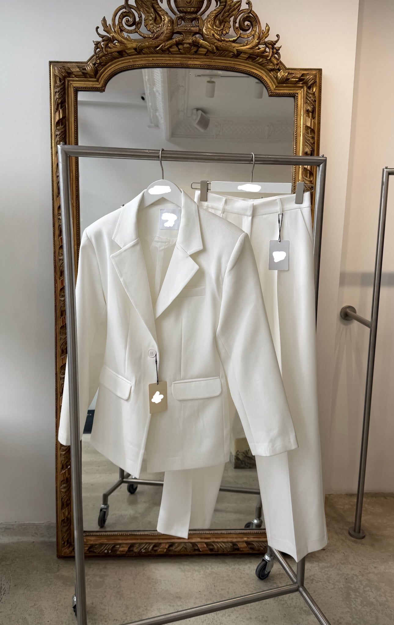 Ensemble blazer cintré & pantalon large
