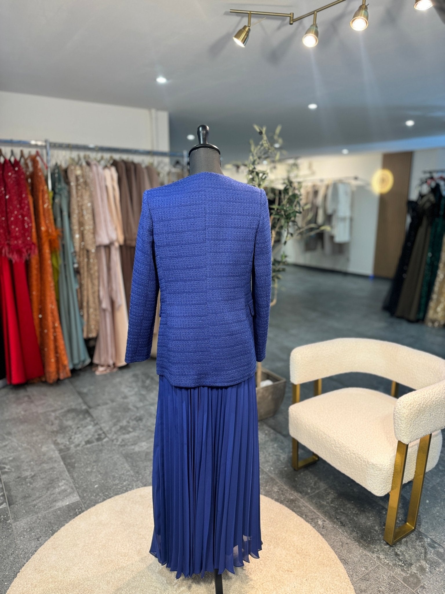 Ensemble blazer jupe plissée – robe élégante | DA DRESSES