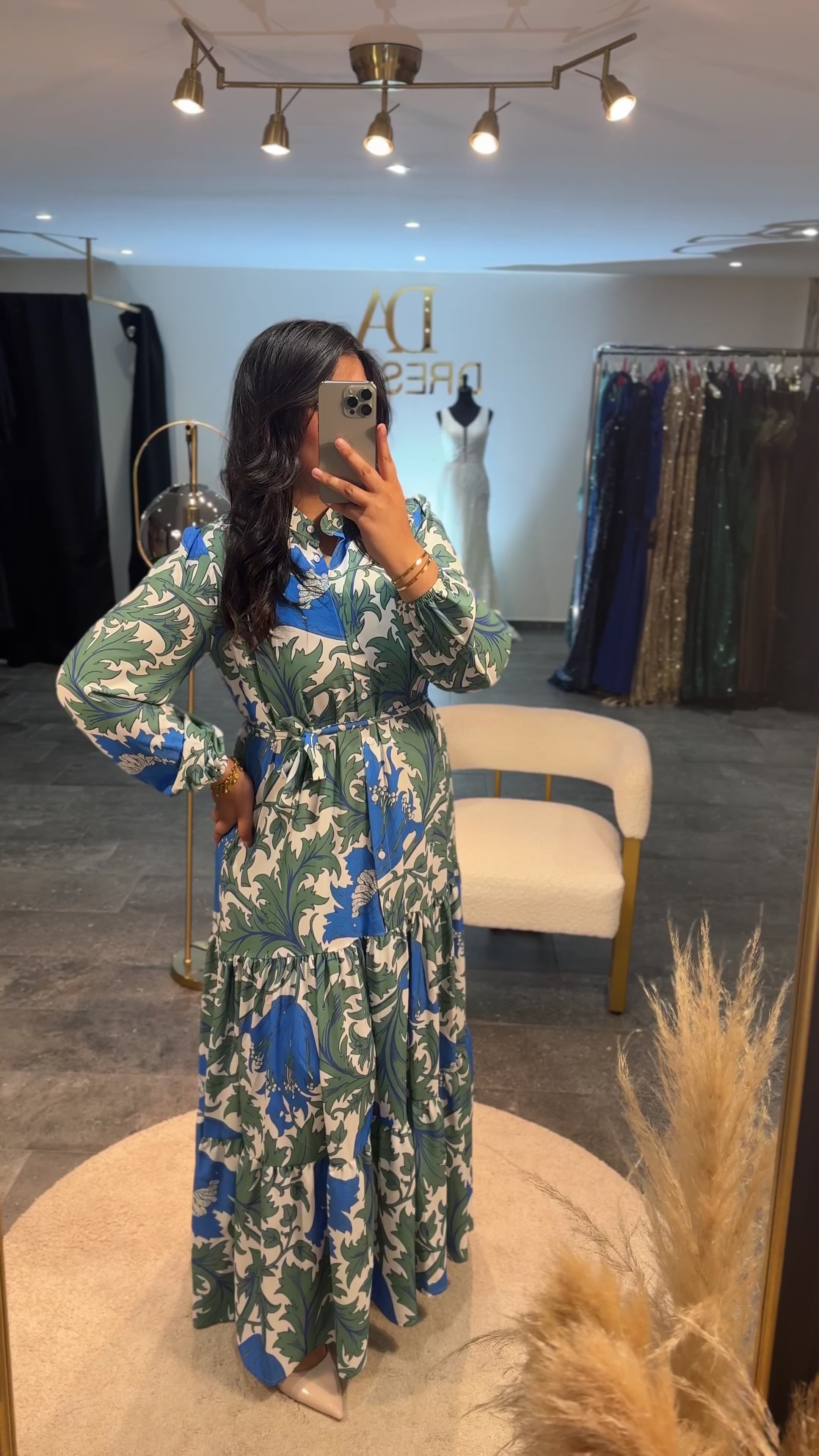 Robe longue à imprimer