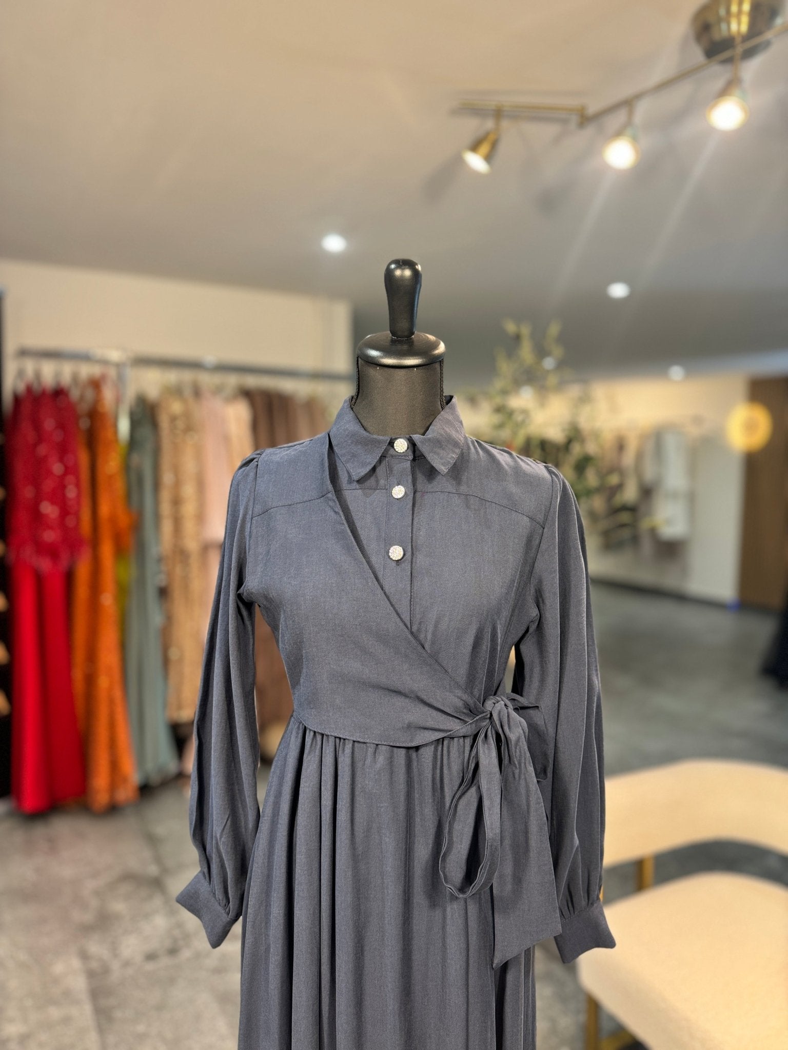 Robe longue à nouer – robe élégante | DA DRESSES