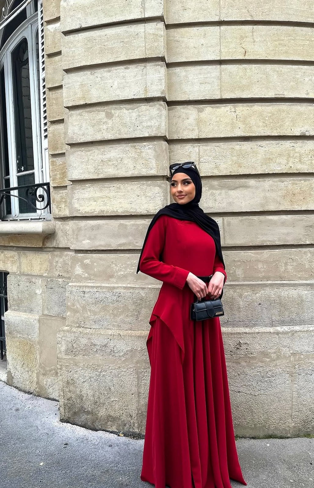 Robe longue rouge – robe élégante | DA DRESSES