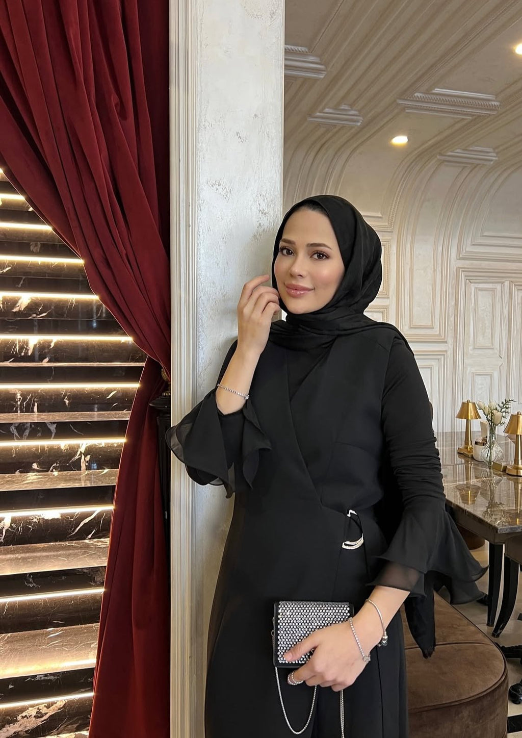 Robe tunique noir – robe élégante | DA DRESSES