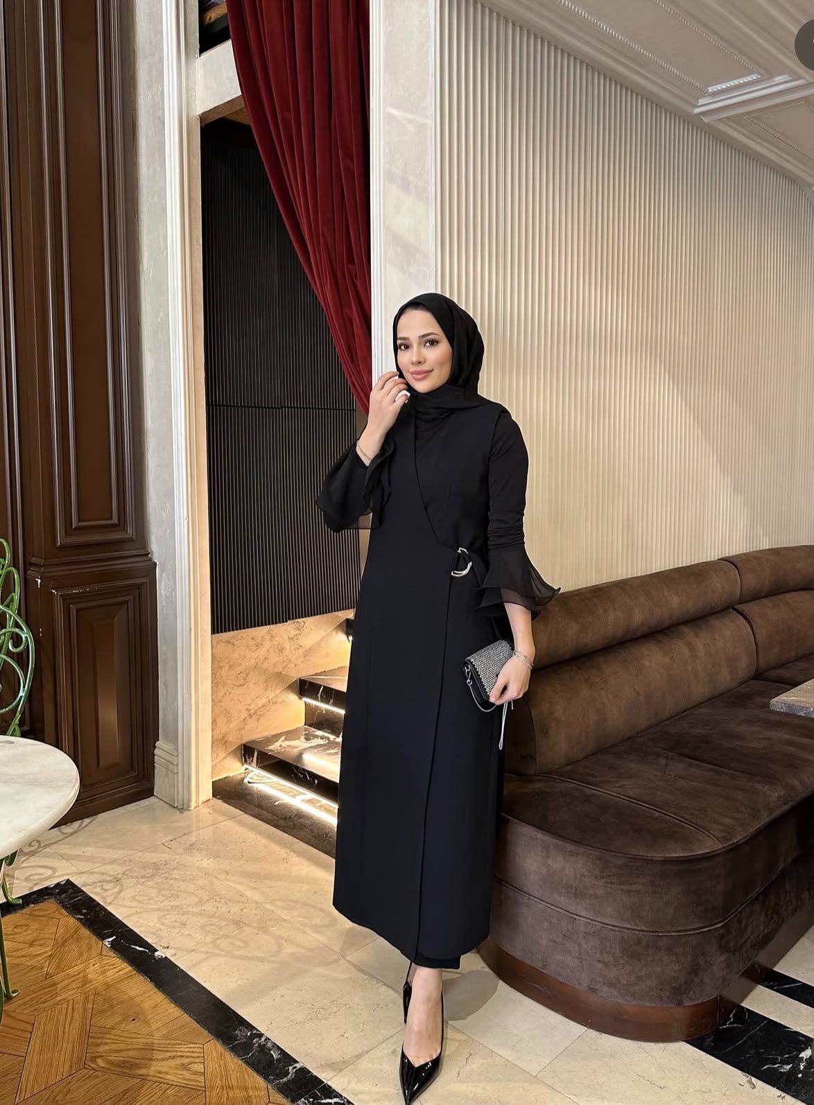 Robe tunique noir – robe élégante | DA DRESSES